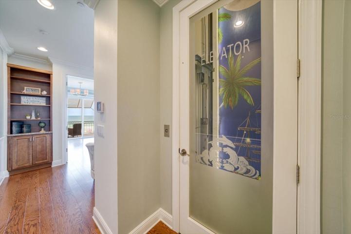 Private elevator.