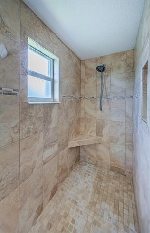walk-in shower with bench seat
