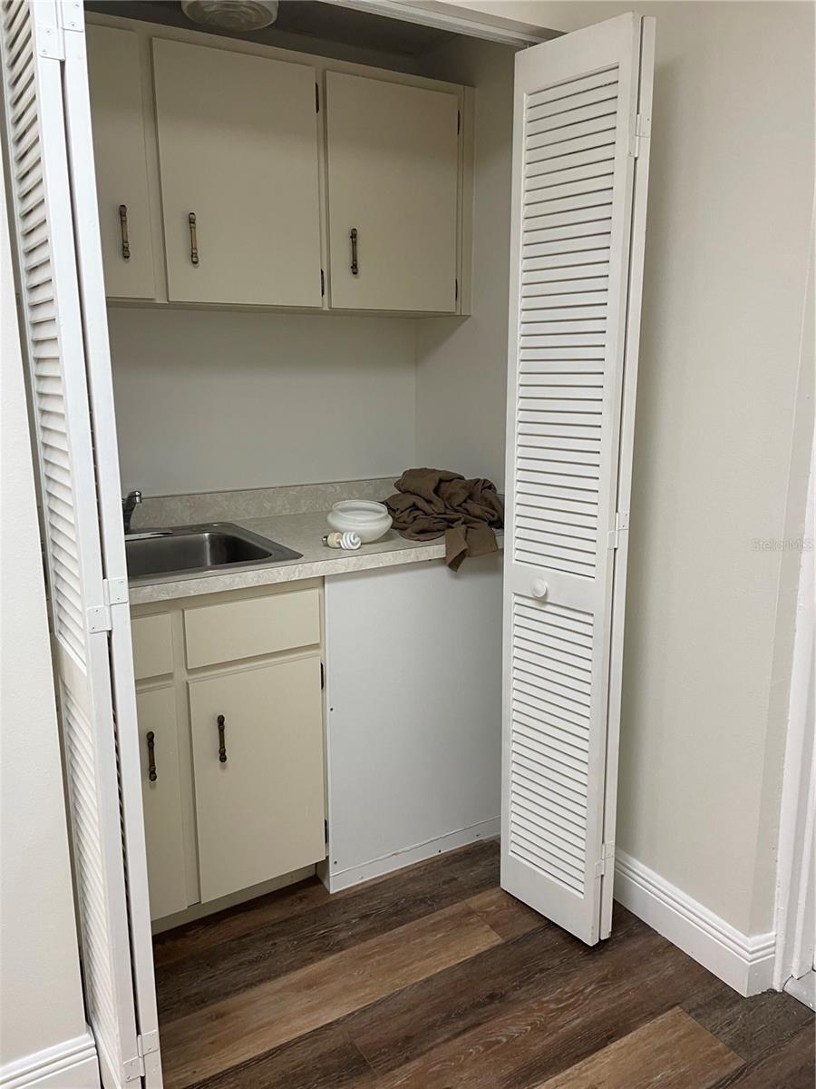 little kitchenette area