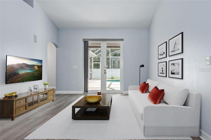 VIRTUALLY STAGED: 6412-91 AVENUE E PARRISH, FL 34219 MLS#4578299VIRTUALLY STAGED LIVING ROOM