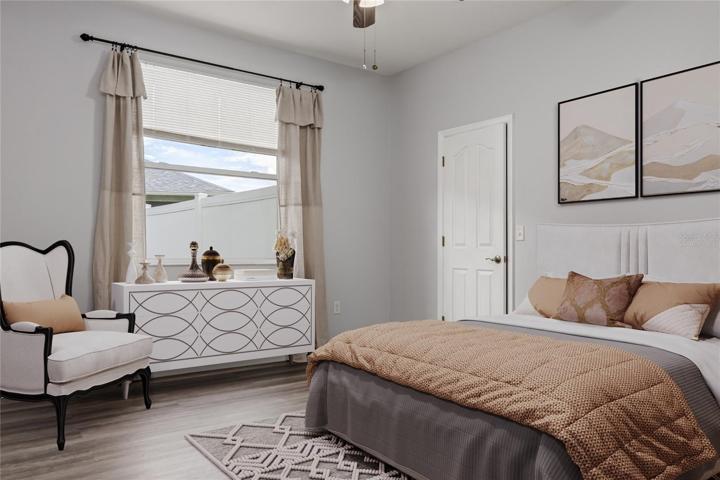 VIRTUALLY STAGED 6412-91 AVENUE EAST PARRISH, FL 34219 MLS#A4578299VIRTUALLY STAGED BEDROOM 2