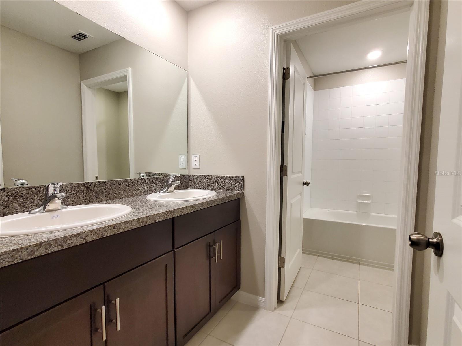 Upstairs Bath with Dual Vanities