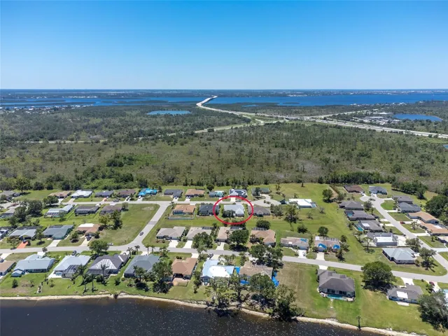 Aerial view w/ Charlotte Harbor