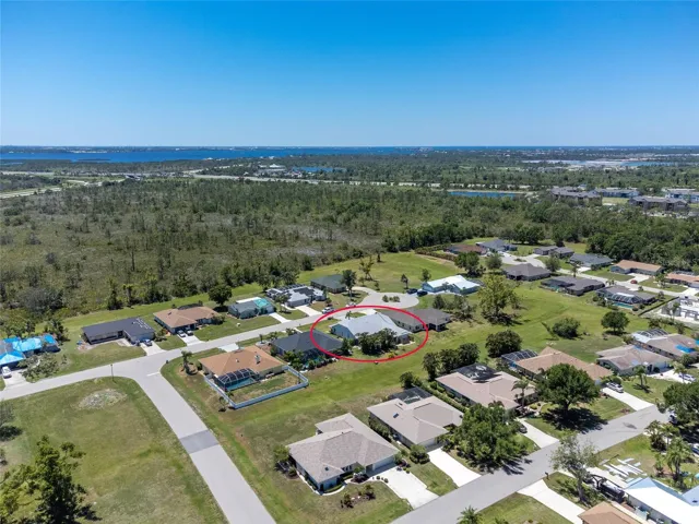 Aerial view w/ Charlotte Harbor