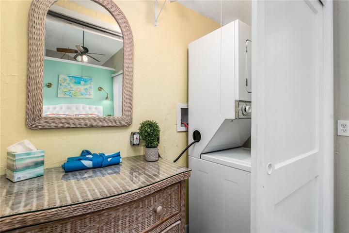 Laundry closet in bedroom #2