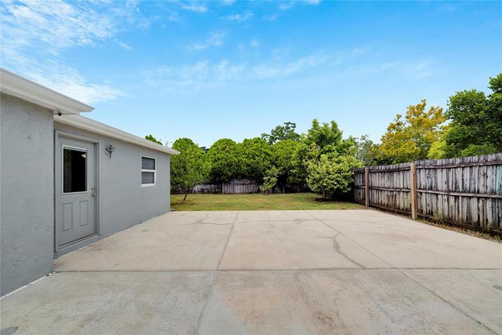Large Backyard and Patio