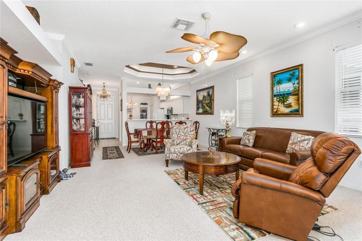 Living room and Dining room