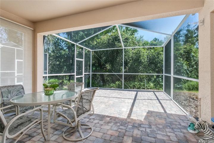 Screened in lanai