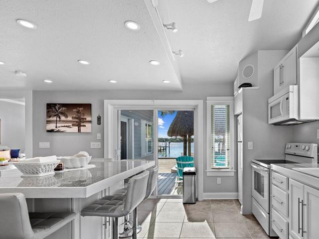 Open concept kitchen with lots of natural light