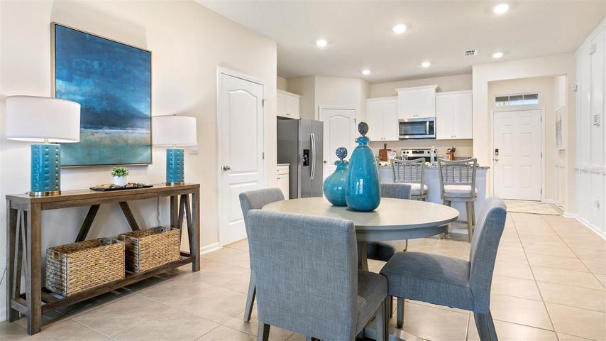Photo of a model home.