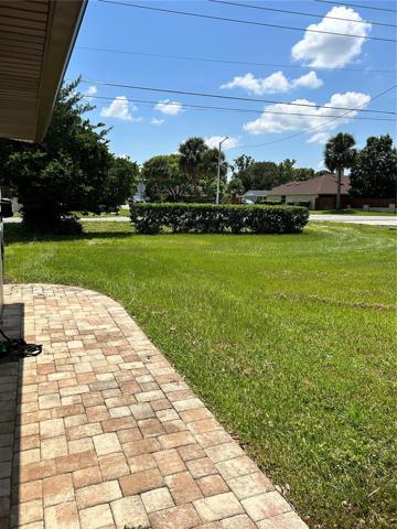 Brick paver walkway, front yard
