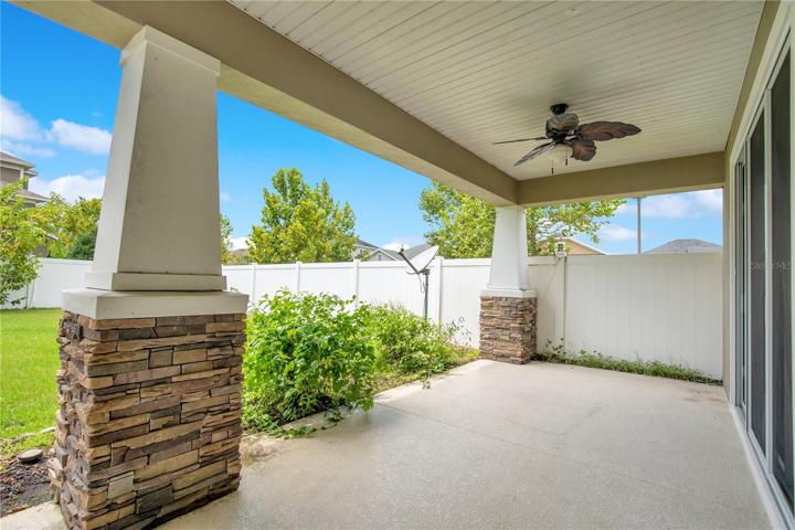 Covered back porch