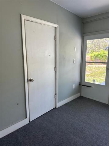 Washer and dryer closet door