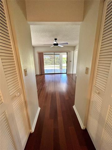 Looking form master bath to master bedroom