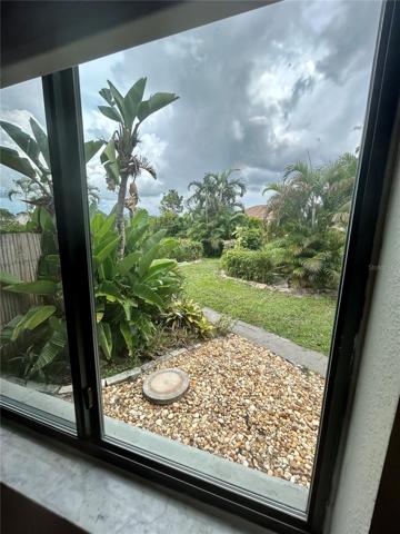 Pretty backyard view from bedroom #1