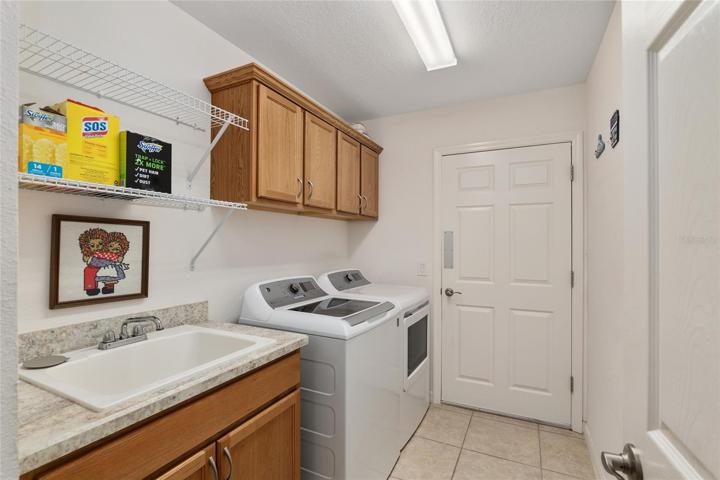 Inside Laundry room