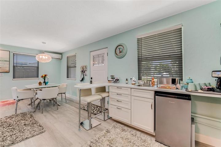 Coffee bar and dining area