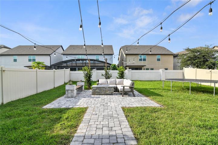 Large Backyard with firepit