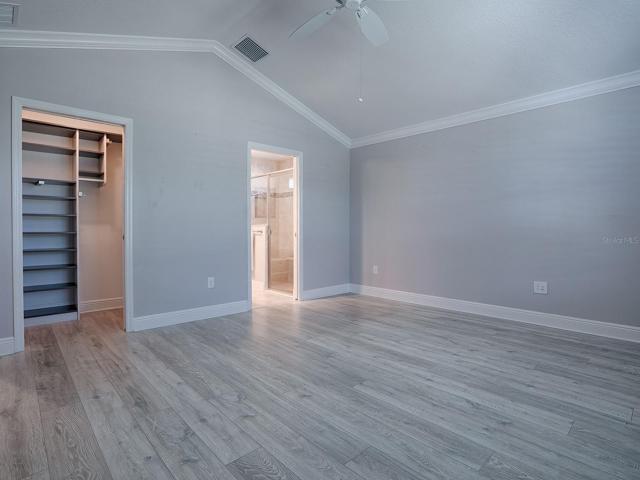 NICE WALK-IN CLOSET WITH BUILT-INS AND YOUR OWN SEPARATE BATH!