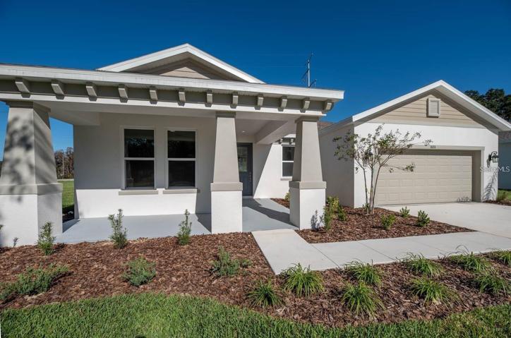 Model exterior, side-load garage on your home