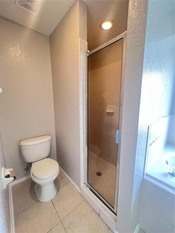 stand alone shower in master