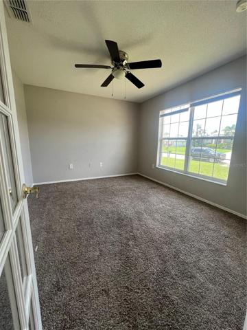 Flex room with French doors