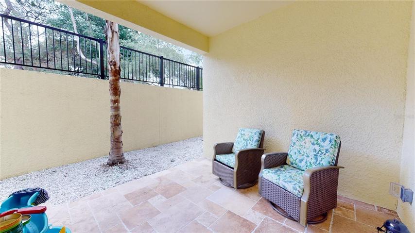 Main floor private patio