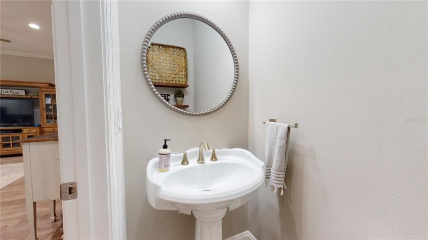 Half bath on first floor