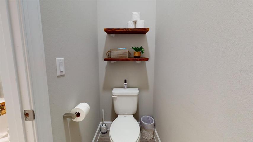 Private water closet in master bath