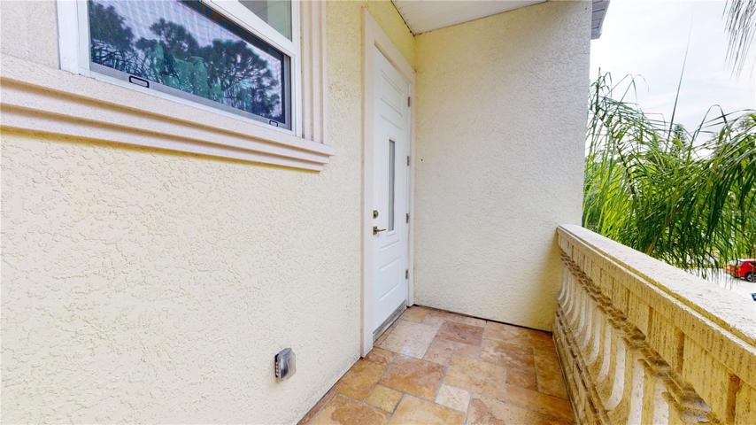 Private balcony off of master suite