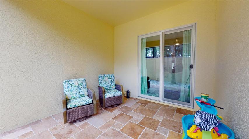 Main floor private patio