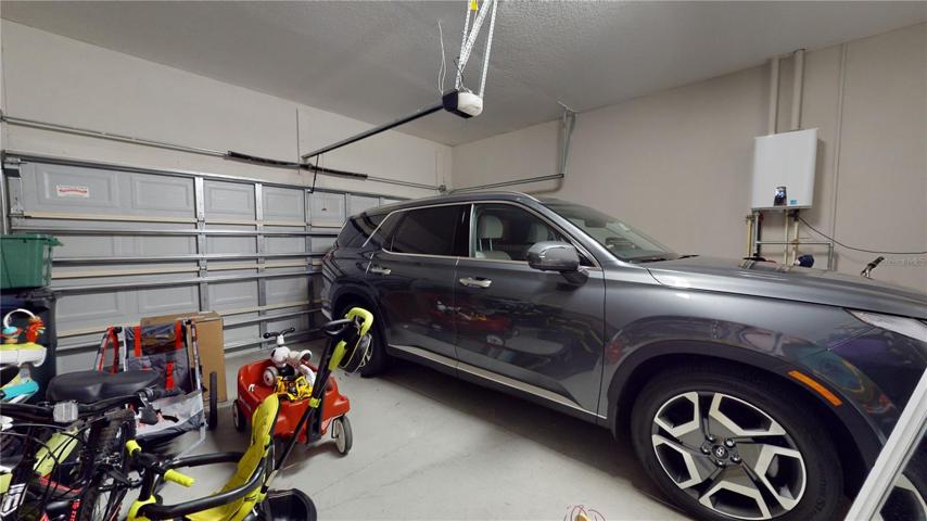 Additional storage room in garage