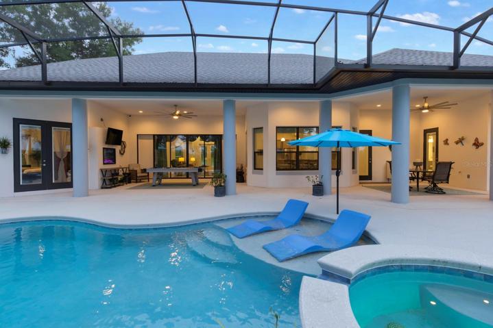 Pool with lounge Chairs