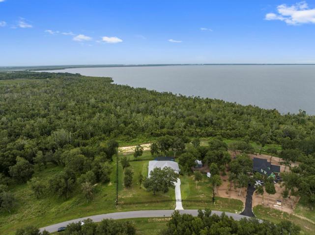 Aerial of Home and Lake