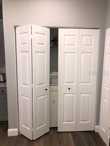 Laundry closet in Kitchen