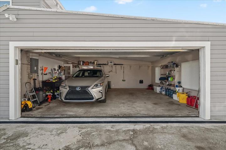 Large garage , just off the kitchen, is attached so you never have to worry about the elements.