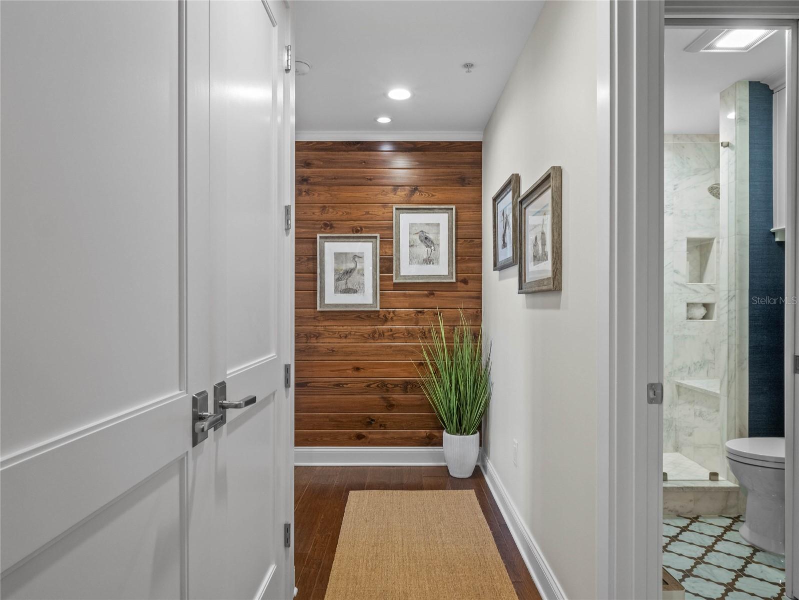Hall leading into master