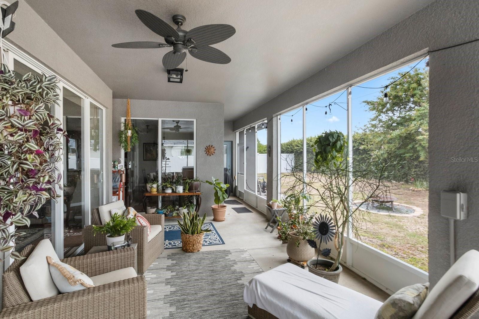Large screened lanai
