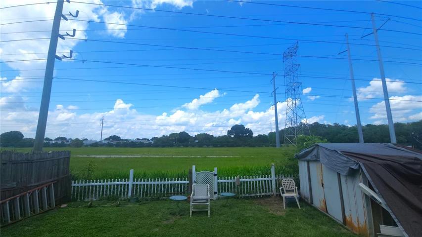Backyard view