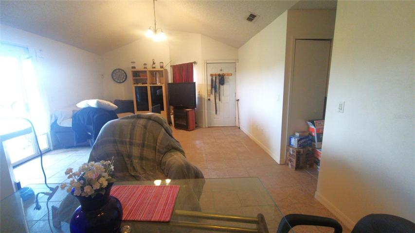 view from dining area