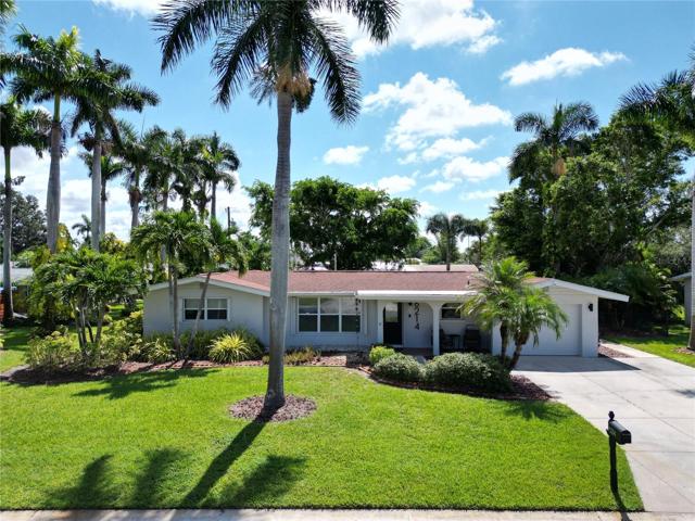 Picturesque mature landscaped front yard