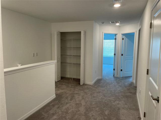 Loft with linen closet