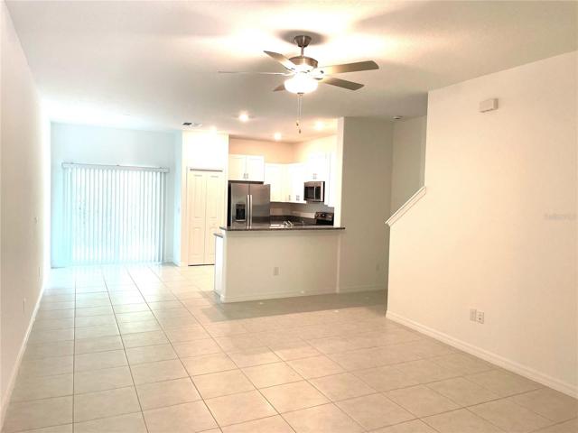 Kitchen with sliders to rear porch