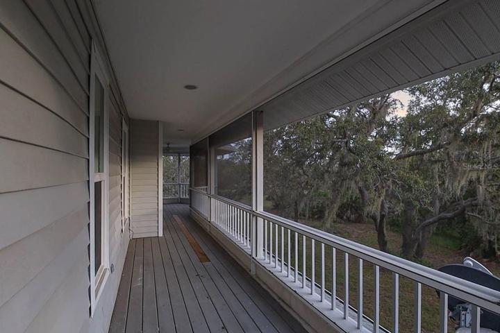 Second floor screened-in lanai