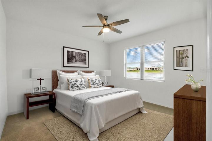 Virtually staged. Master Bedroom