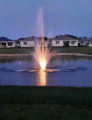 Night view of fountain