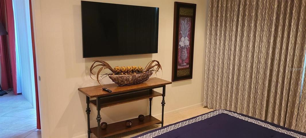Master Bedroom TV included