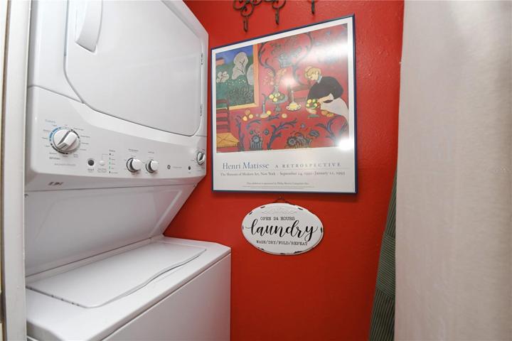 Stackable washer/dryer.