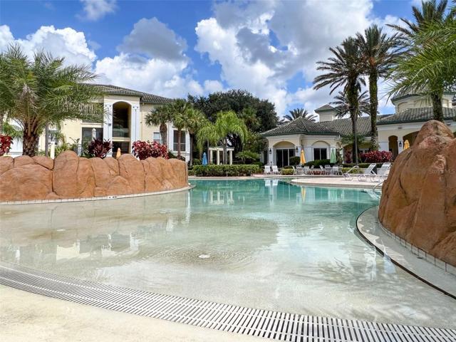Community Pool Beach Entry