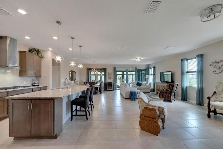 kitchen and great room